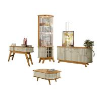 Conjunto Turim C- Buffet Verona C- Cristaleira Nina C- Mesa De Centro Cumaru-opala - 7