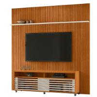 Conjunto Domo New Prestige Painel C- Rack E Rodízios Cinamomo-off-white - 2