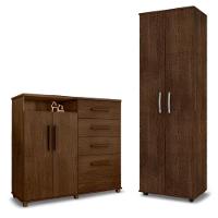 Conjunto De Cômoda E Multiuso Malbec Para Quarto - 2