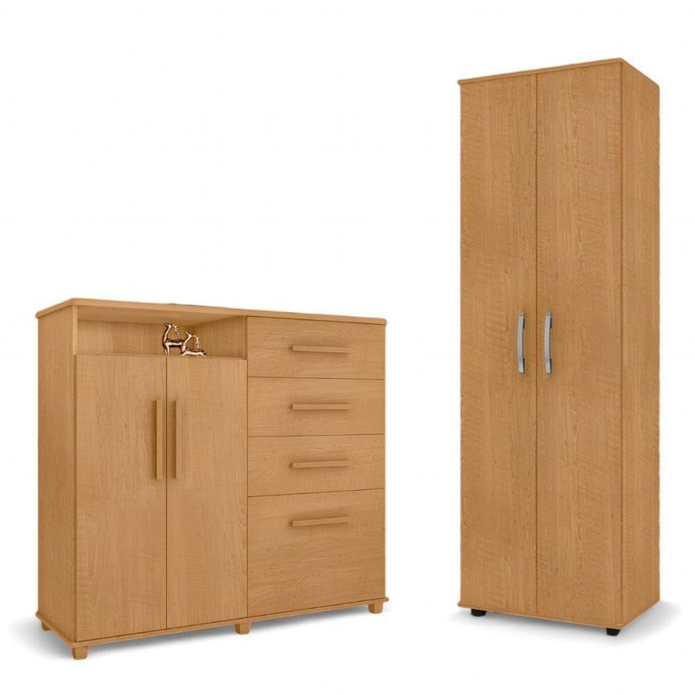 Conjunto De Cômoda E Multiuso Naturalle Para Quarto - 2