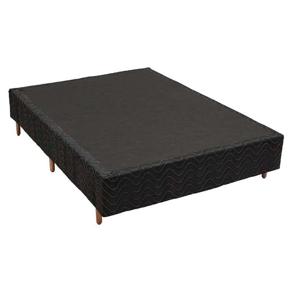 Cama Box Solteiro: Colchão Ortopédico Polar D28/Ep Anatômico Orthoface + Base Rústico Black(88X188) - 7