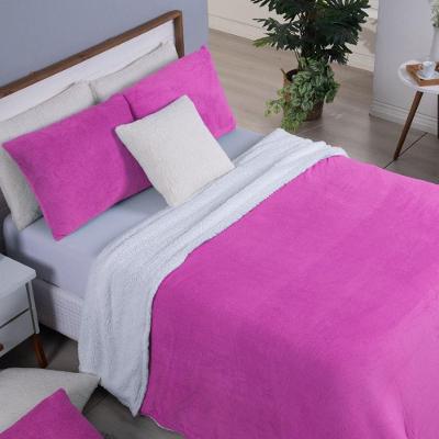 Cobertor Solteiro Canada Mantinha-sherpa 2 Peças - Pink