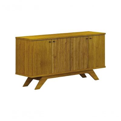 Buffet Ilheus 4 Portas 1 Gaveta 1 Prateleira Moveis Leifer Freijó/off White
