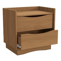 Comoda 4 Gavetas 02 Mesas De Cabeceira 2 Gavetas M26061 Kappesberg Canela - 8