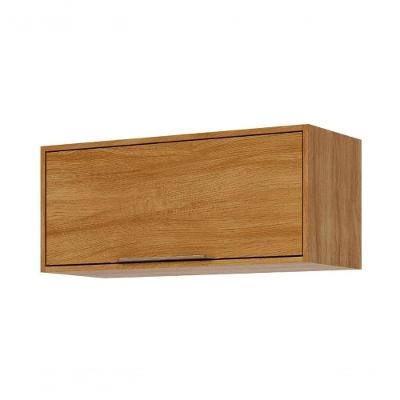 Armário Aéreo De Cozinha 100% MDF 80cm Geladeira 1 Pt Basculante Divina Mgm Móveis Cinamomo