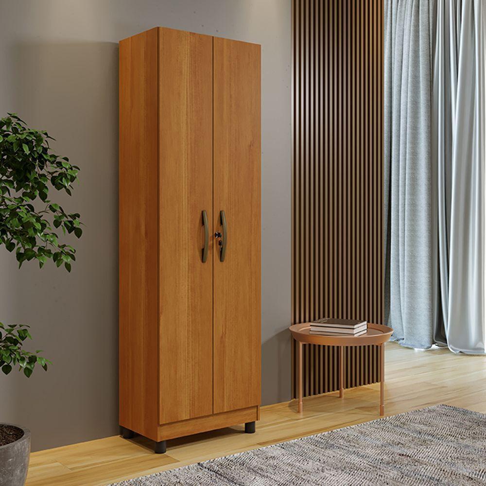 Armário Multiuso Sparta 2 Portas 4 Prateleiras Benetil Cinamomo - 4