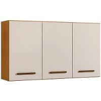 Armário Aéreo 3 Portas étios Kaiki Móveis Nature Off White - 1