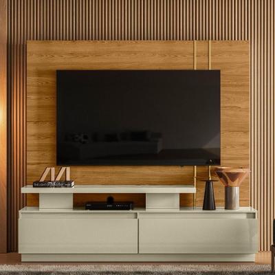 Home Theater New Minerva Com Painel Cumaru-opala