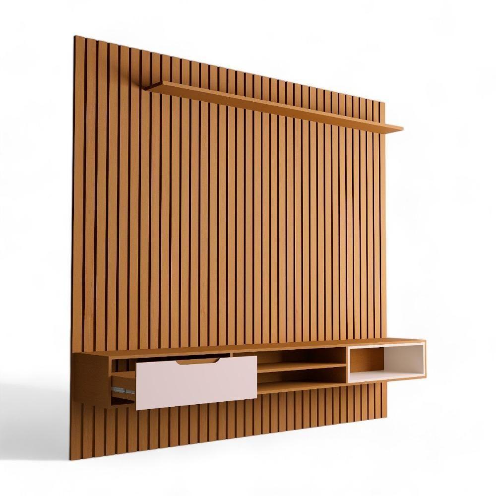 Home Para Tvs 85 Tucumã Ripado 2.3 Nature Jb Móveis - 3