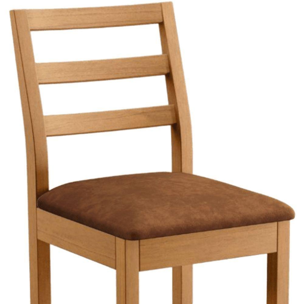 Banqueta Jade 02 Verona Marrom Pés Em Madeira Jcm - 4