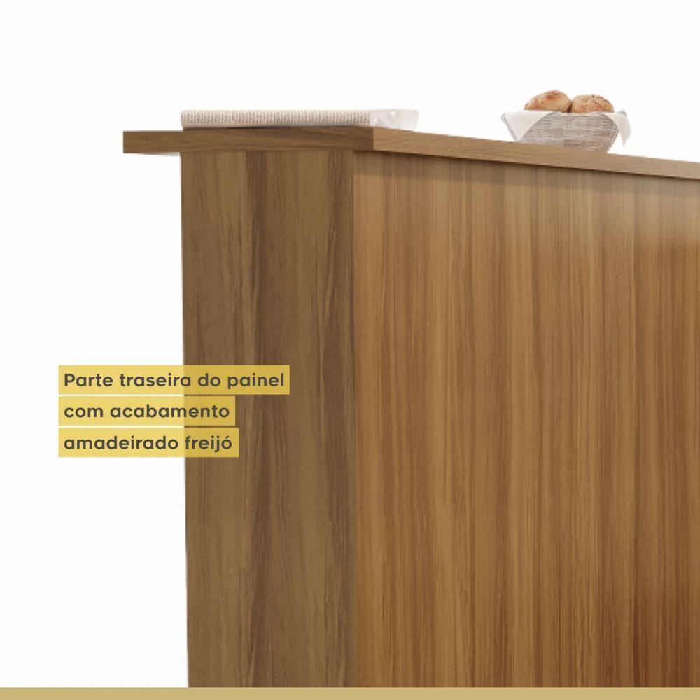 Painel Bancada Para Cozinha Nesher 200cm Nesher Móveis Freijó - 5