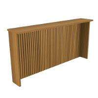 Painel Bancada Para Cozinha Nesher 200cm Nesher Móveis Freijó - 1