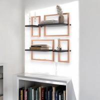 Lego C- 4 Prateleiras Paris Preto-cobre - 1