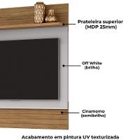 Painel Suspenso TV 50 Polegadas 120 Cm Angra Bechara Cinamomo Off White - 5