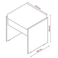Penteadeira Com Espelho E Leds Eloá Branca Com Banqueta Patrimar - 4