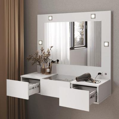 Penteadeira Camarim Lux Lux Suspensa Sofia 3 Gavetas C- Led Branco