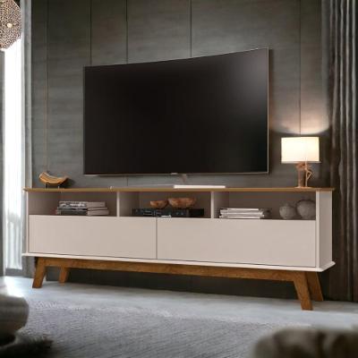 Rack Com Gavetas Elegant Cinamomo E Off White Bechara