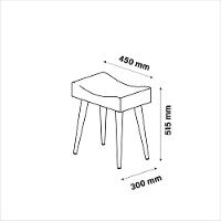 Penteadeira Com Espelho Strass Rosa Com Banqueta - Patrimar - 4