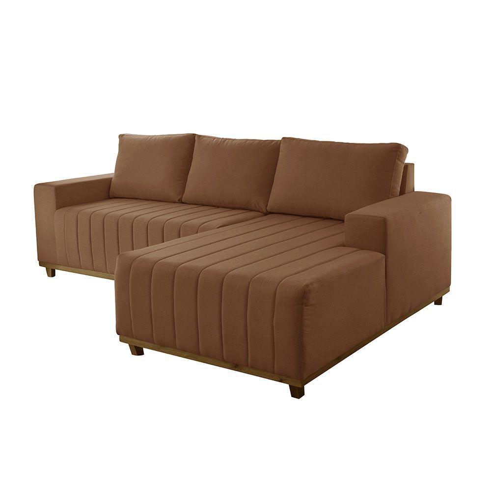 Sofá Boreal De 200cm B25 Chaise Lado Direito Meu Sofá Online B020 Veludo Terra - 3