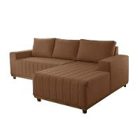 Sofá Boreal De 200cm B25 Chaise Lado Direito Meu Sofá Online B020 Veludo Terra - 3
