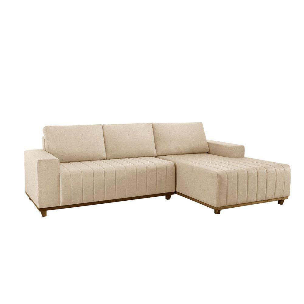Sofá Boreal De 230cm B25 Chaise Lado Direito Meu Sofá Online A294 Linho Creme - 2