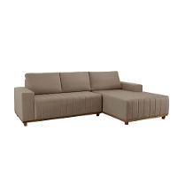 Sofá Boreal De 200cm B25 Chaise Lado Direito Meu Sofá Online B002 Veludo Capuccino - 2