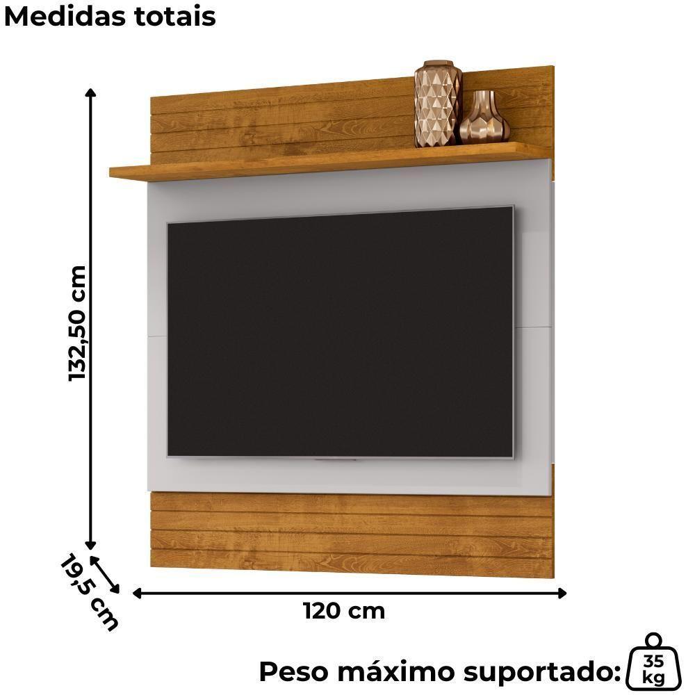 Painel Suspenso TV 50 Polegadas 120 Cm Angra Bechara Naturalle Off White - 3