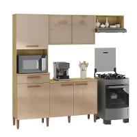 Armario Cozinha Com Balcão Pop Com 6 Portas E 1 Gaveta Wood Madeirado/reflecta - 1