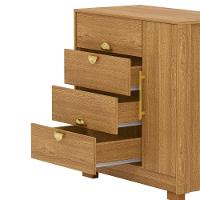 Comoda Com Espelho 4 Gavetas 1 Porta 93 Cm Bel Vlr Nature - 5