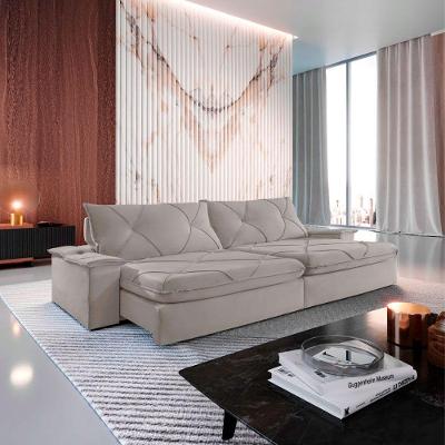 Sofá Apollo Veludo 02 Módulos 90 Cm B25cm Meu Sofá Online B026 Veludo Prata