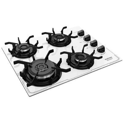 Cooktop Tripla Chama Itamaster 4 Bocas Vidro Branco Bivolt