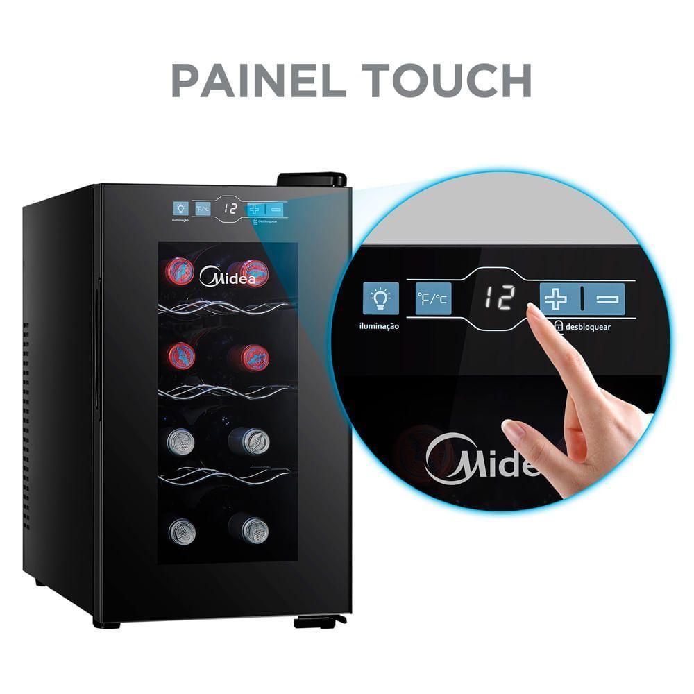 Adega Climatizada Midea 8 Garrafas MDRW053FGGGL3 Bivolt - 7