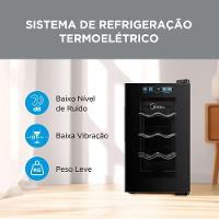 Adega Climatizada Midea 8 Garrafas MDRW053FGGGL3 Bivolt - 6