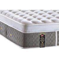 Cama Box Solteiro: Colchão Molas Ensacadas Castor Pocket Light Stress Oxygen New Plush + Base CRC Suede Gray(88x188) - 2