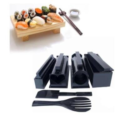 Kit Moldes Sushi Em Casa 10 Pecas Coração Quadrado Triangulo Redondo Preparo Arroz Rolo Rolete