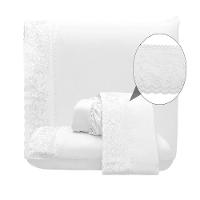 Jogo Lençol King Nuance Bordado Inglês 4pç 100% Poliéster - Branco - 1