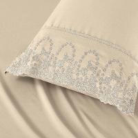 Jogo Lençol King Jade Bordado Inglês 4pç 100% Poliéster - Perol - 2