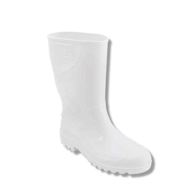 Bota Pvc Branca Impermeável Nº39 - Cano 33cm - Solado Antiderrapante