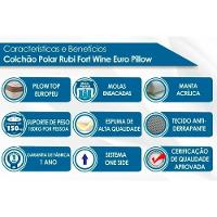 Cama Box Baú Casal: Colchão Molas Polar MasterPocket Ensacadas Rubi + Base CRC Courano White(138x188) - 3