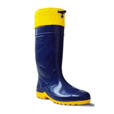 Bota Impermeável Azul Com Polaina Extra Longa Nº38 - Solado Antiderrapante - Innpro
