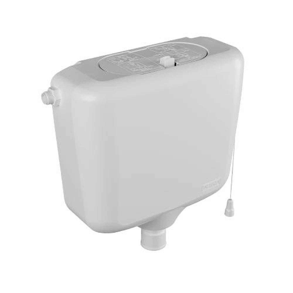 Caixa Descarga Branca 9 Litros - Astra Altura 60cm Largura 48cm Profundidade 8cm - 1