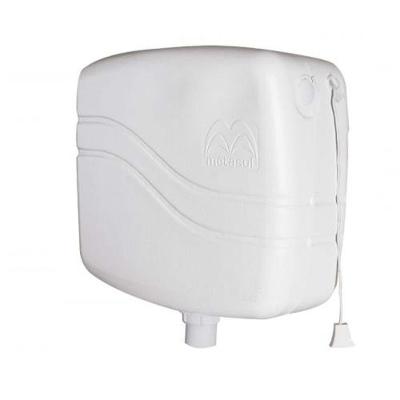 Caixa Descarga Branca 9l Metasul Polietileno Alta Densidade Vazão 1,3 L/s 35x17x31 Regulagem 9 Litro