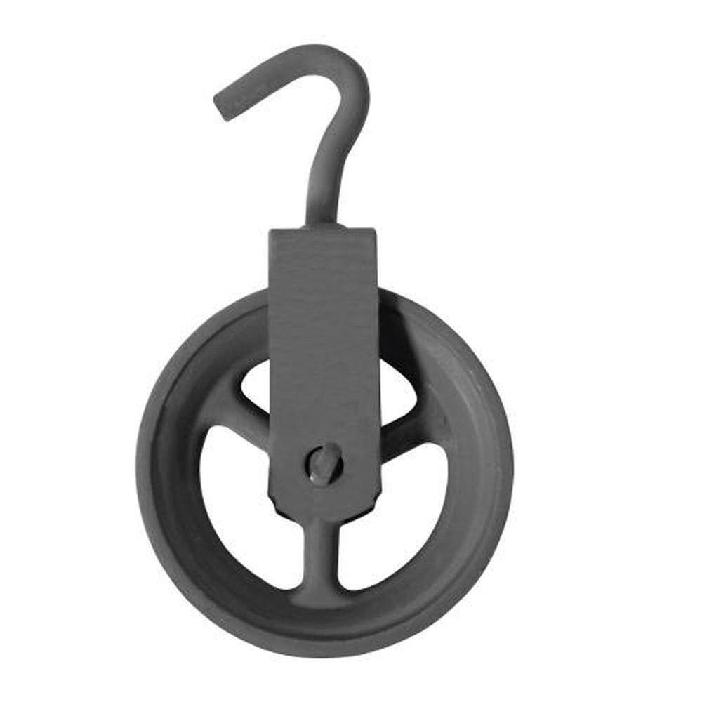 Roldana Para Poço 10cm (ferro Fundido) - Ideal Para Sistemas De Elevação Em Poços - 1