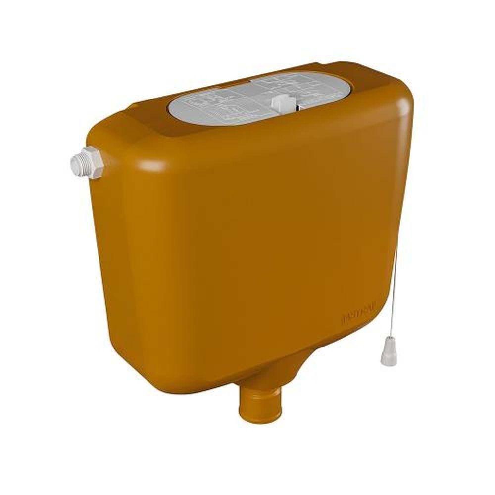 Caixa Descarga Caramelo 9 Litros - Astra Altura 64,5cm Largura 38cm Comprimento 63,5cm - 1