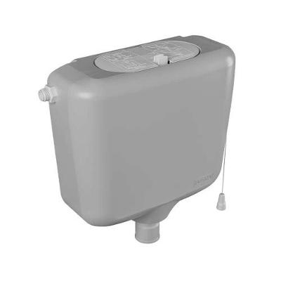 Caixa Descarga Cinza 9 Litros - Astra Altura 64,5cm Largura 38cm Comprimento 63,5cm