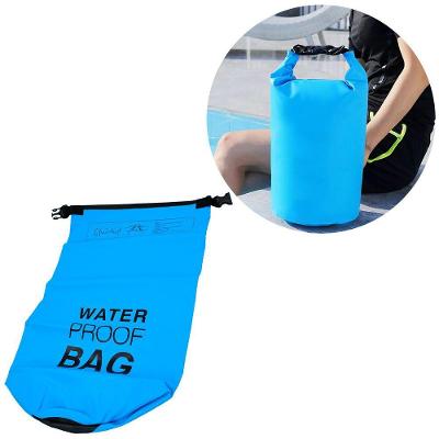 Bolsa Mochila Impermeavel Saco Estanque 20 Litros Camping Bag Azul