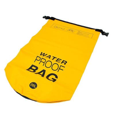 Bolsa Mochila Impermeavel Saco Estanque 20 Litros Camping Bag Amarelo
