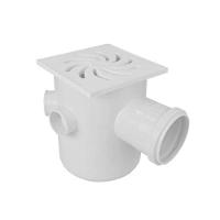 Caixa Sifonada Quadrada 5 Entradas Nº 51 150x185x75mm Pvc Amanco Esgoto Secundário Dn 40 Dn 50 Dn 75 - 1