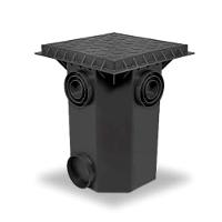 Caixa Passagem 350x350x44,5cm 22l Com Tampa Cega - Para Rede De Esgoto, água E Cabos - Roma - 1