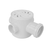 Caixa Sifonada Redonda 3 Entrada Nº64 100x100x50mm Pvc Amanco Esgoto Primário Secundário Dn 40/50/75 - 1